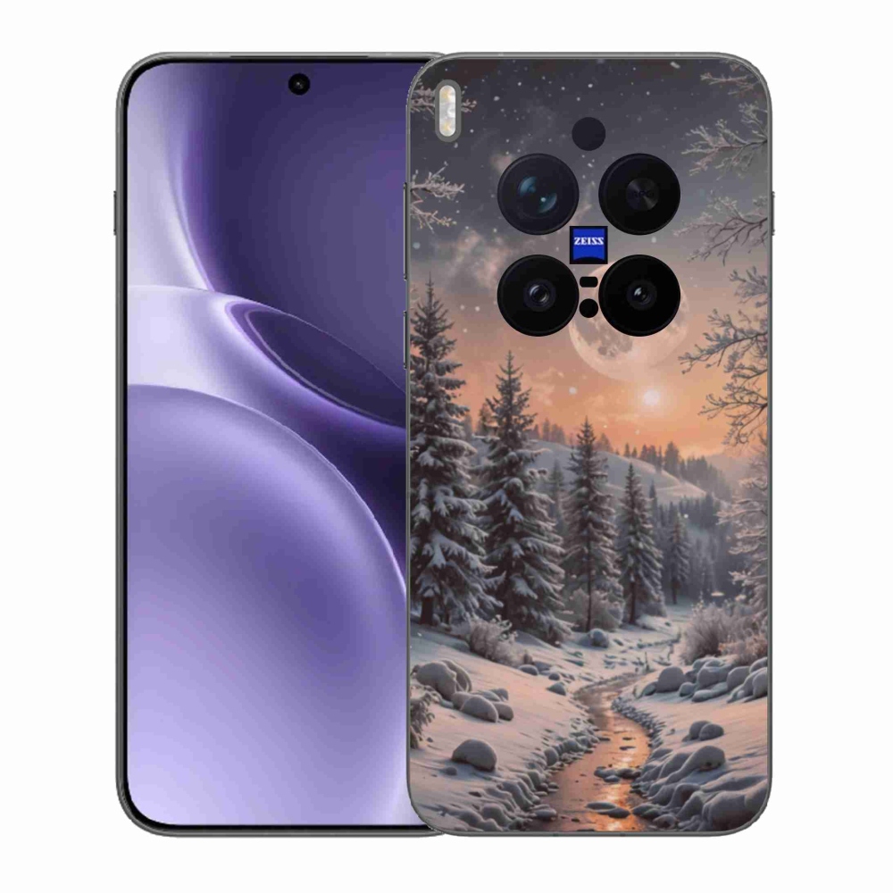 Gélový kryt mmCase na Vivo X300 Pre 5G - zimná krajina 2