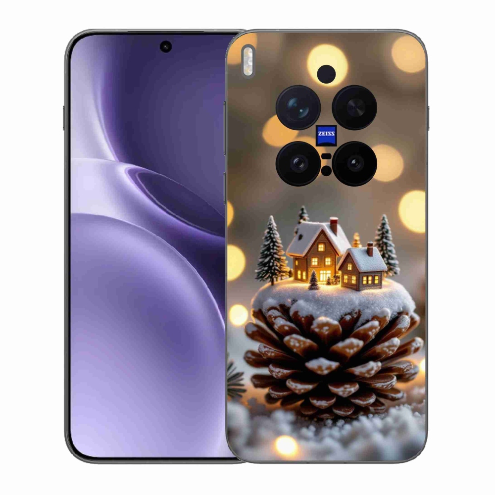 Gélový kryt mmCase na Vivo X300 Pro 5G - zimná dedinka