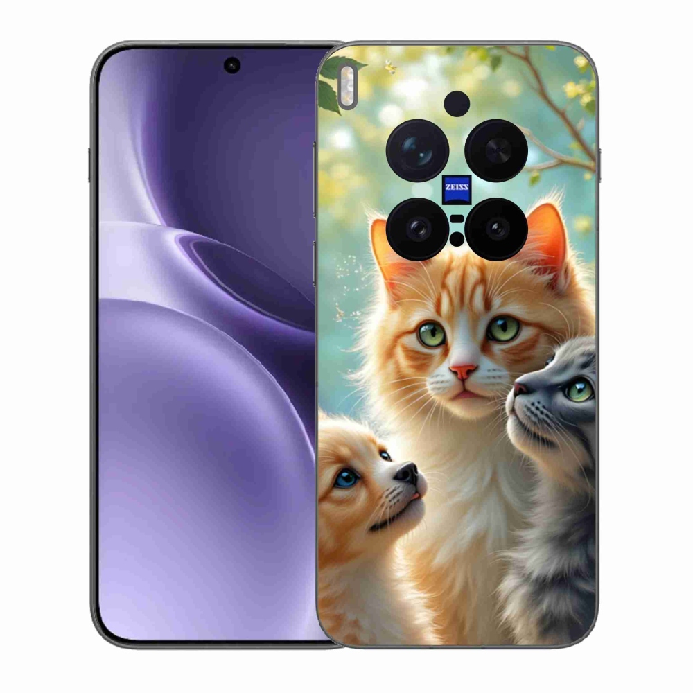 Gélový kryt mmCase na Vivo X300 Pro 5G - zvieracie priateľstvo 2