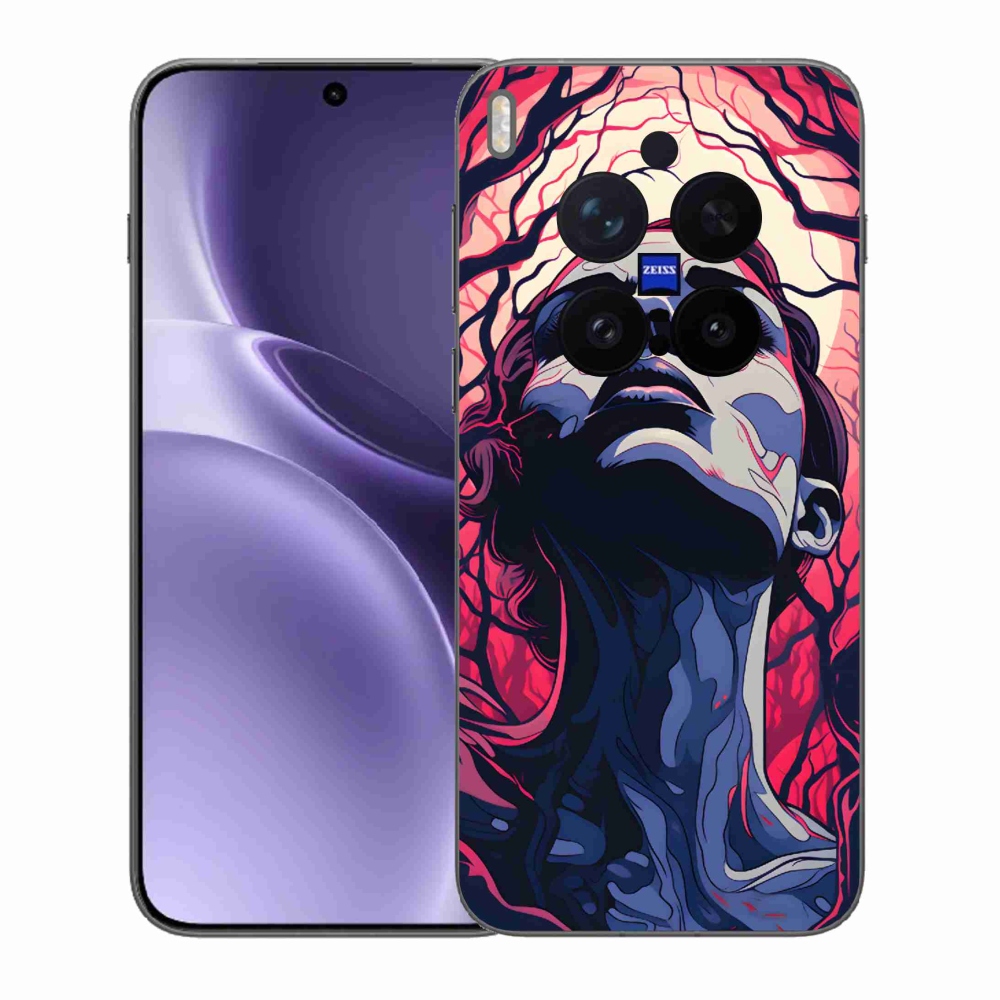 Gélový kryt mmCase na Vivo X300 Pro - abstraktná tvár