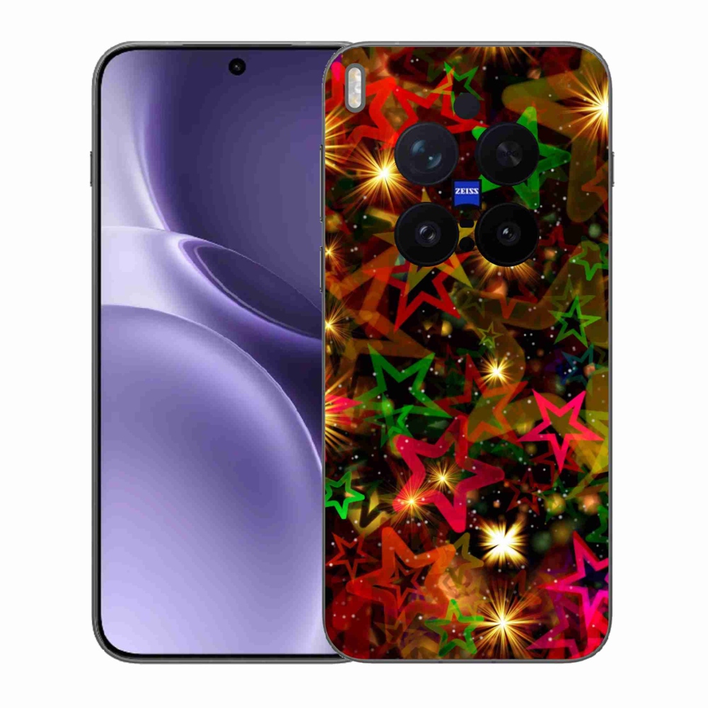 Gélový kryt mmCase na Vivo X300 Pro - farebné hviezdičky