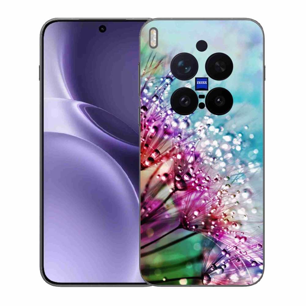 Gélový kryt mmCase na Vivo X300 Pro - farebné kvety