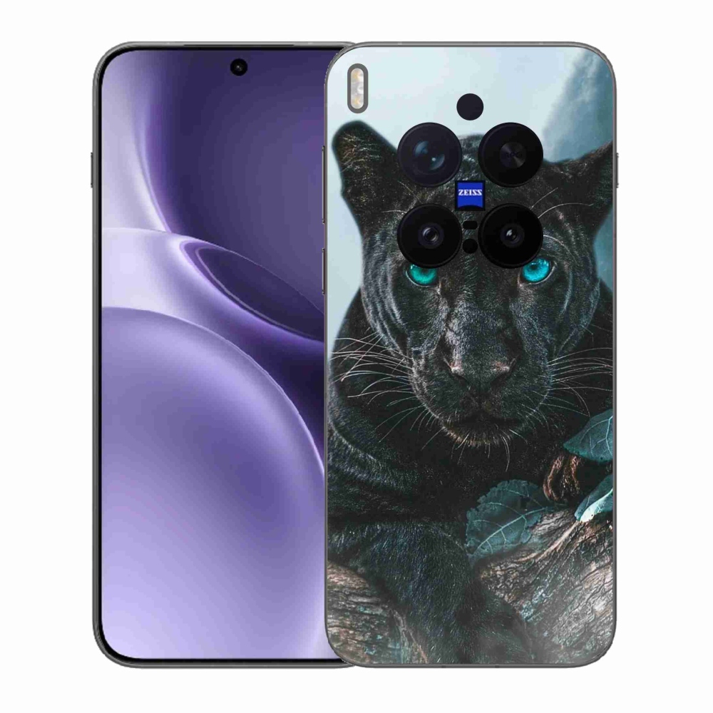 Gélový kryt mmCase na Vivo X300 Pro - čierny panter