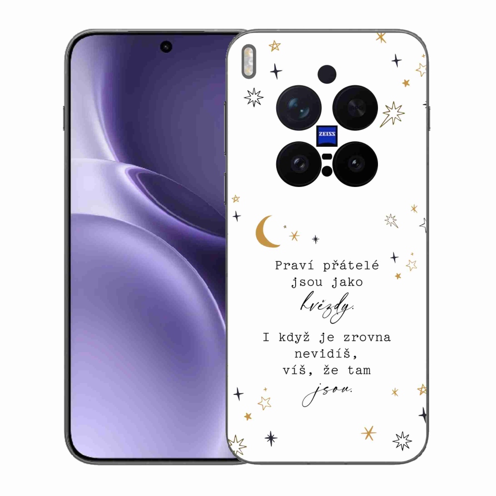 Gélový kryt mmCase na Vivo X300 Pro - citát 6 biele pozadie