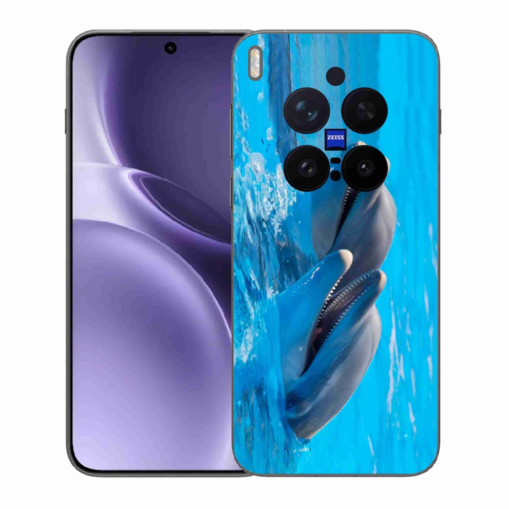 Gélový kryt mmCase na Vivo X300 Pro - delfíny