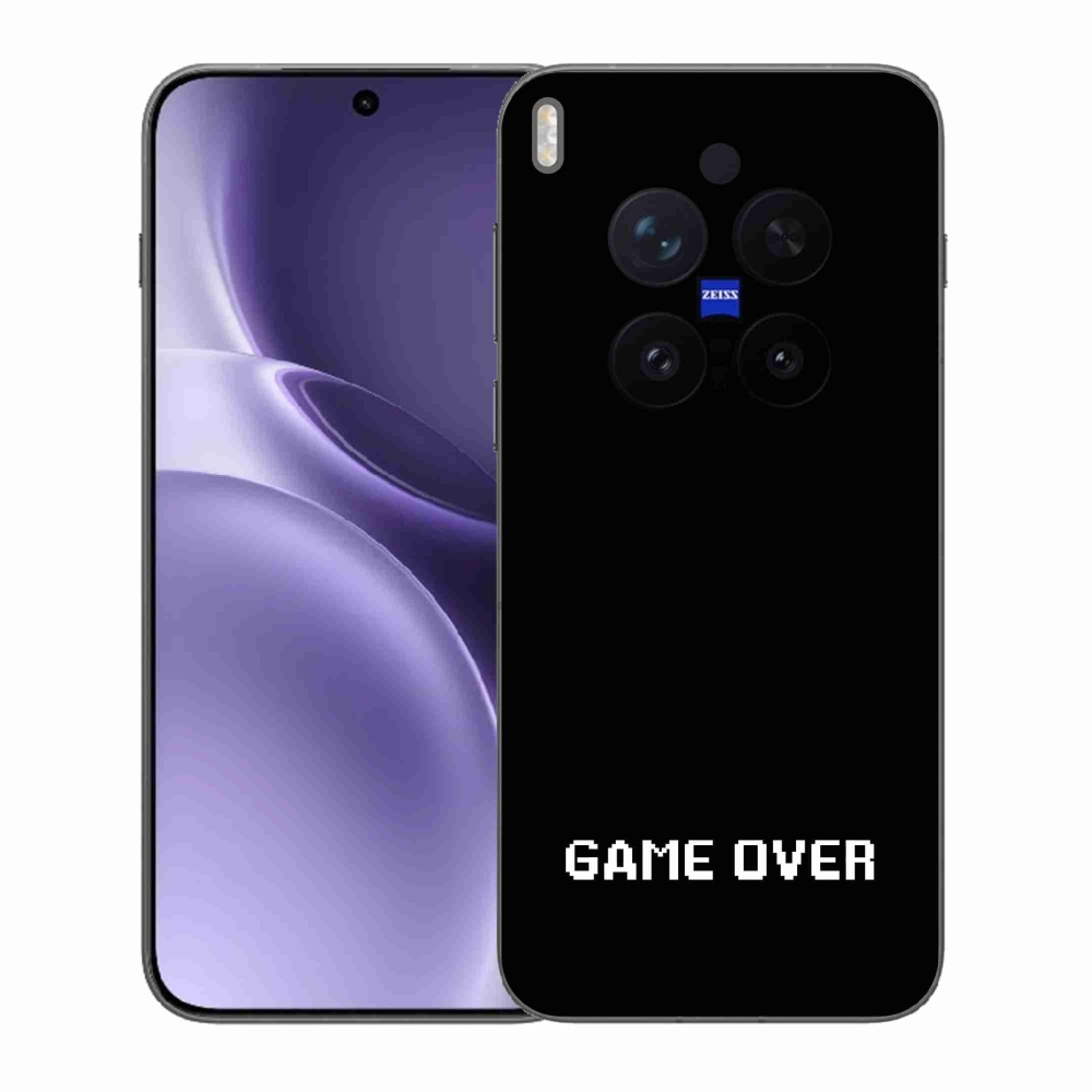 Gélový kryt mmCase na Vivo X300 Pro - game over čierne pozadie