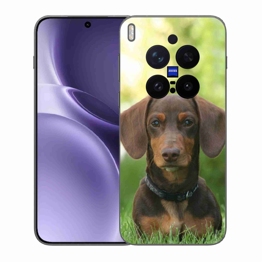 Gélový kryt mmCase na Vivo X300 Pro - hnedý jazvečík