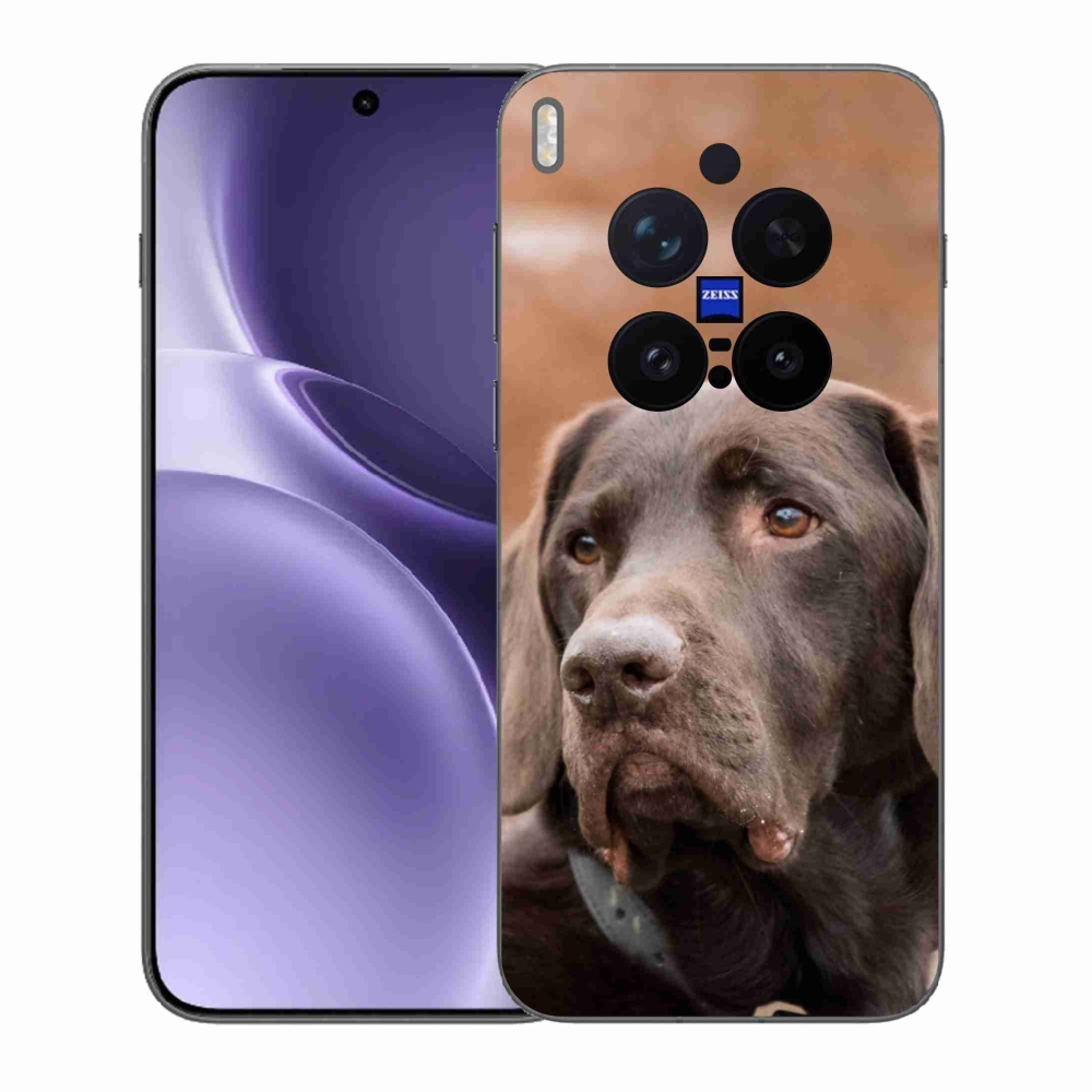 Gélový kryt mmCase na Vivo X300 Pro - hnedý labrador