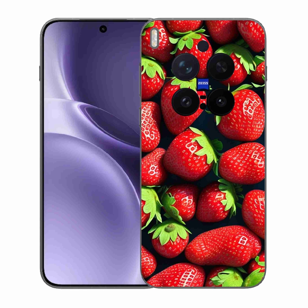 Gélový kryt mmCase na Vivo X300 Pro - jahody