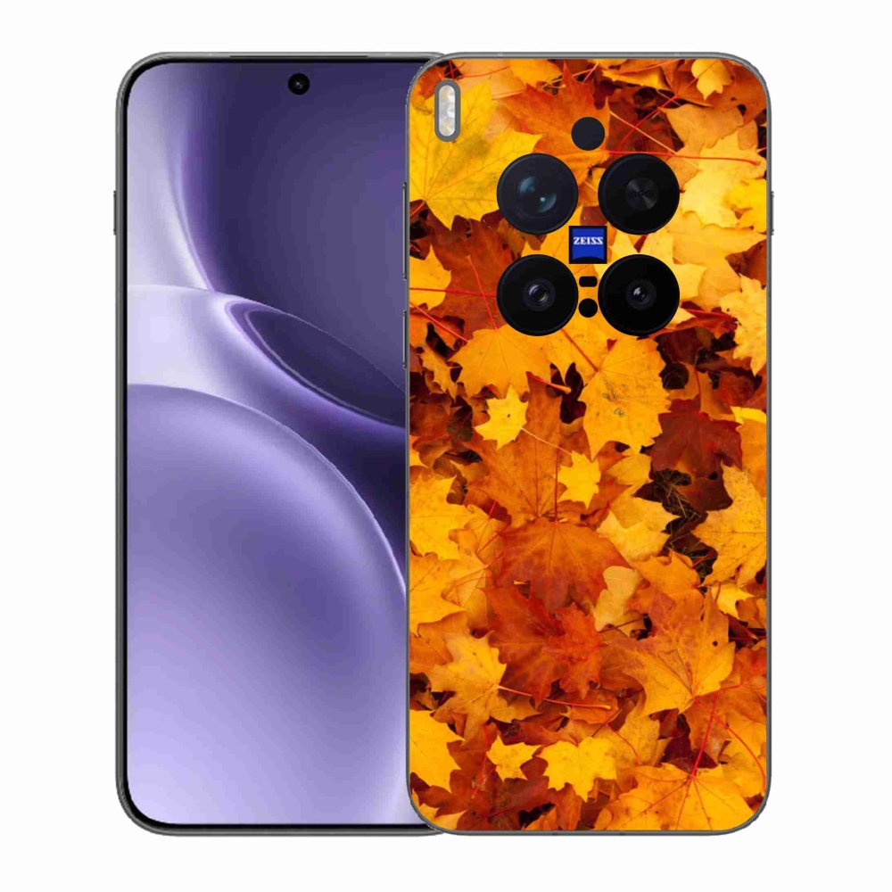 Gélový kryt mmCase na Vivo X300 Pro - javorové listy