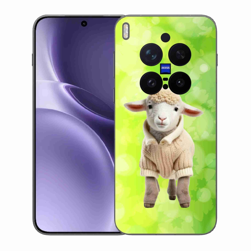 Gélový kryt mmCase na Vivo X300 Pro - jahňa vo svetri