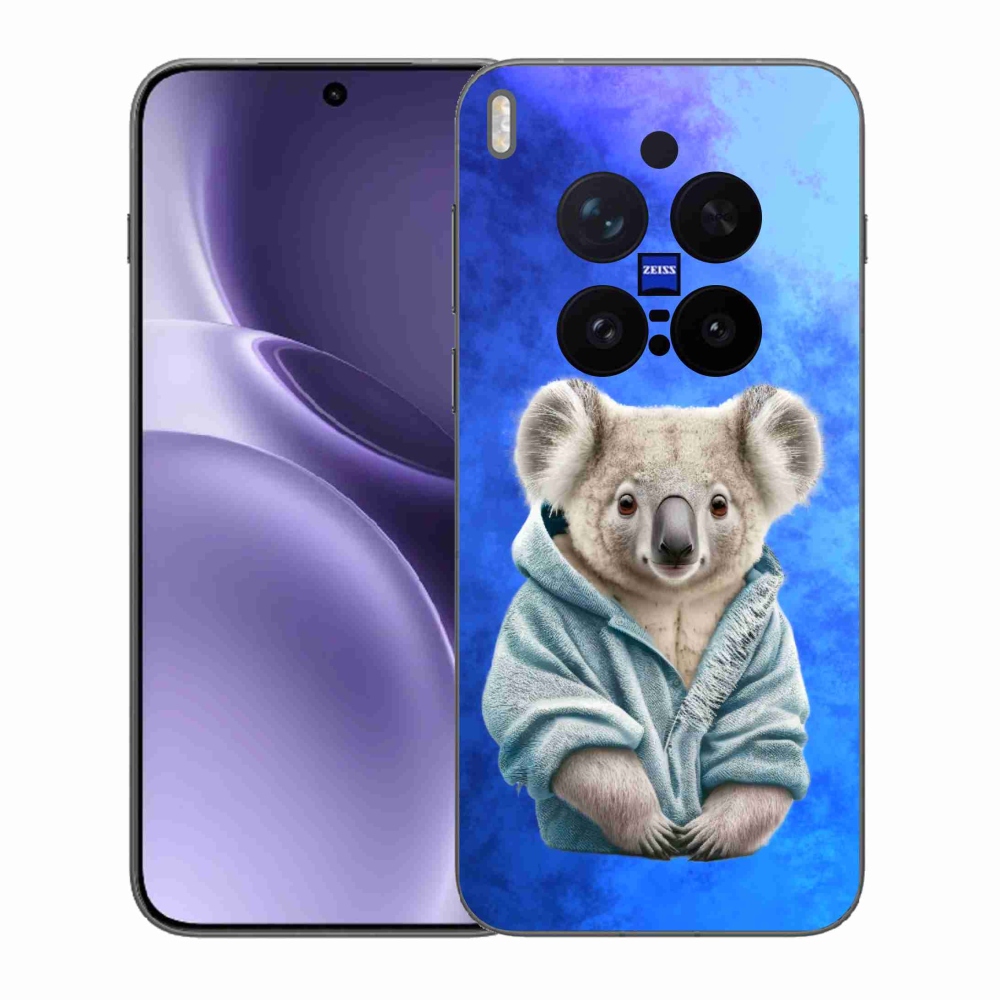 Gélový kryt mmCase na Vivo X300 Pro - koala vo svetri