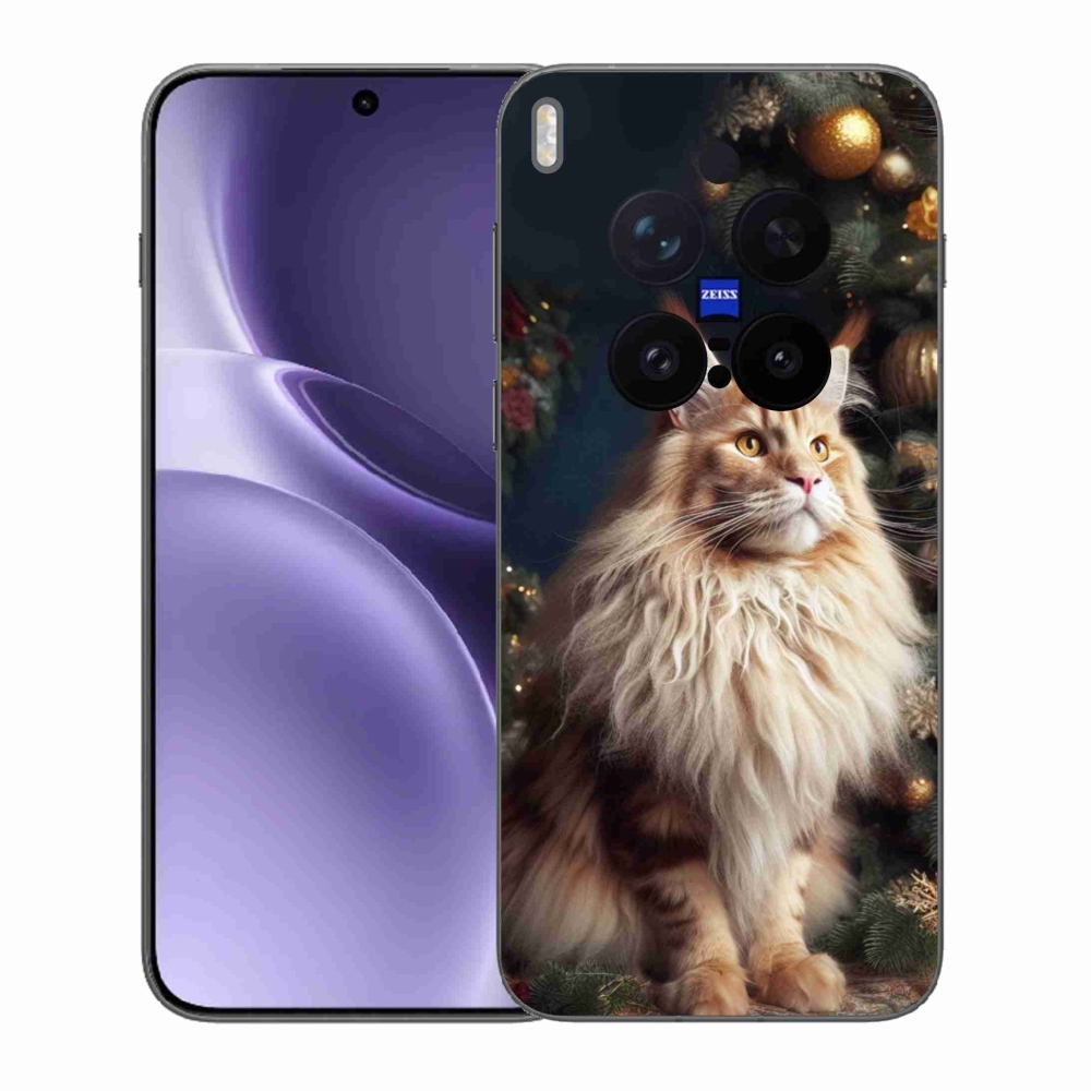 Gélový kryt mmCase na Vivo X300 Pro - mačka pri stromčeku