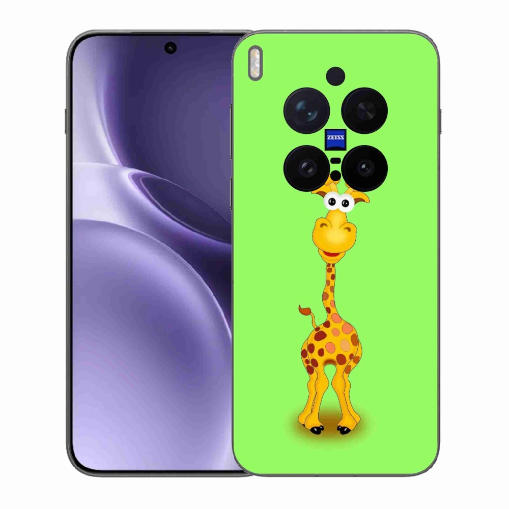 Gélový kryt mmCase na Vivo X300 Pro - kreslená žirafa