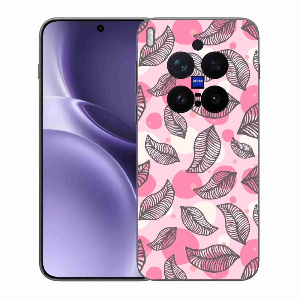 Gélový kryt mmCase na Vivo X300 Pro - kreslené padajúce listy