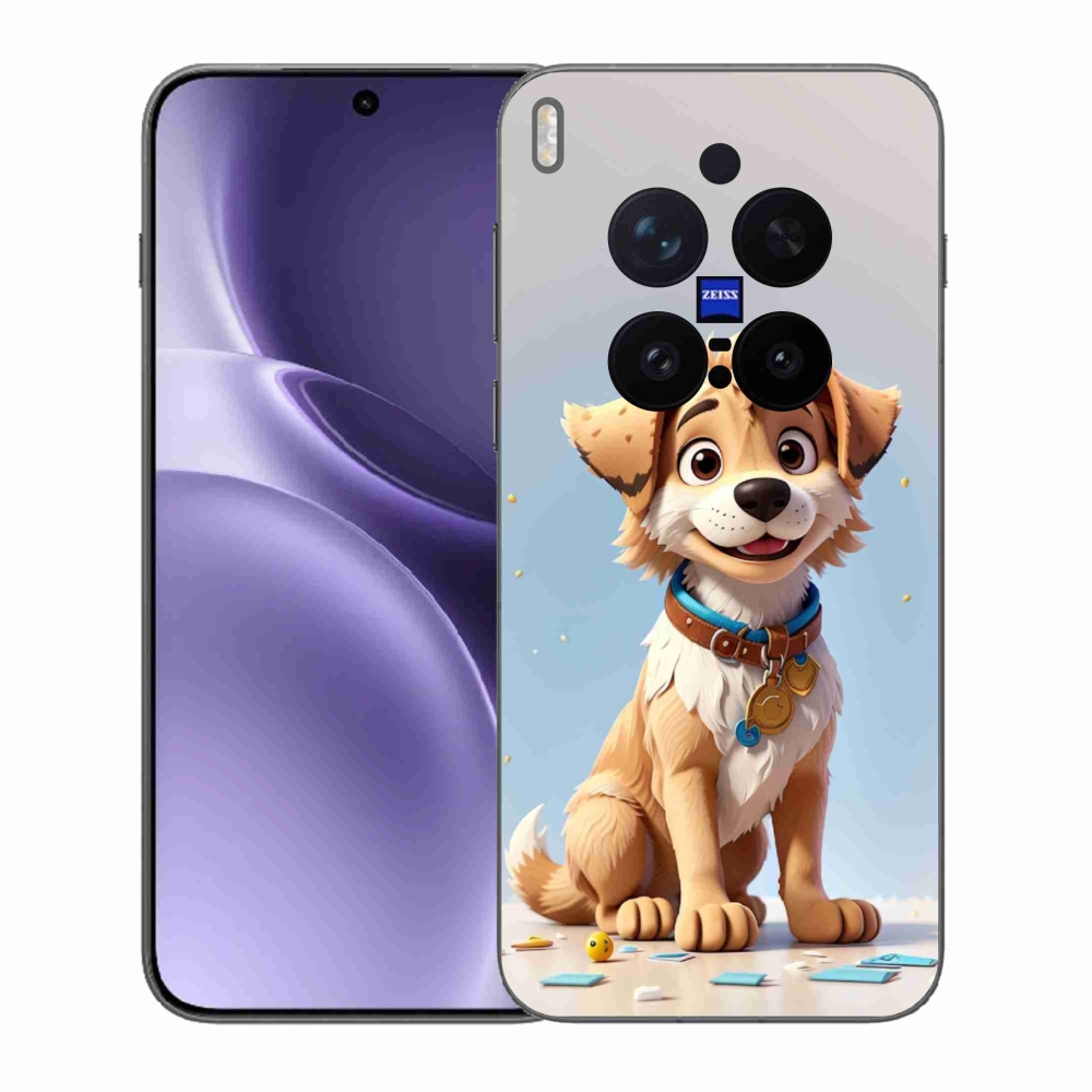 Gélový kryt mmCase na Vivo X300 Pro - kreslené šteňa