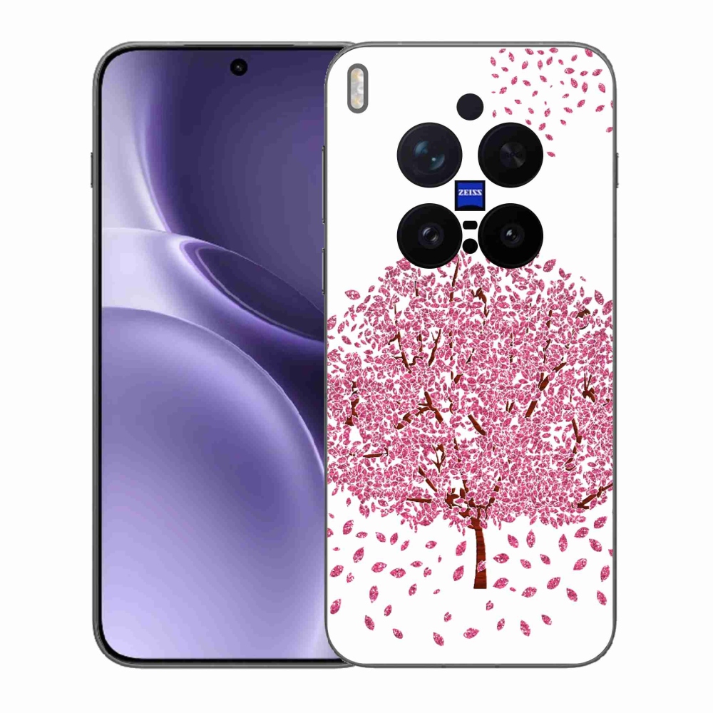 Gélový kryt mmCase na Vivo X300 Pro - kreslený strom s listami