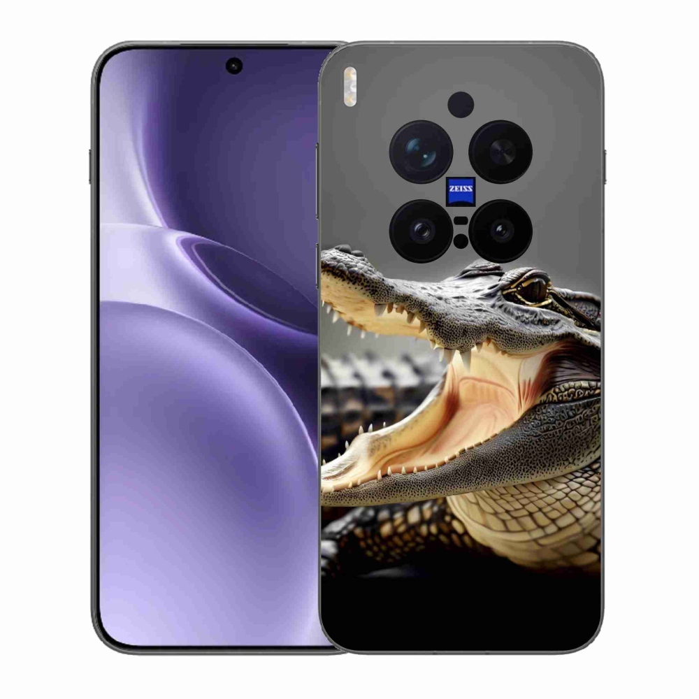 Gélový kryt mmCase na Vivo X300 Pro - krokodíl