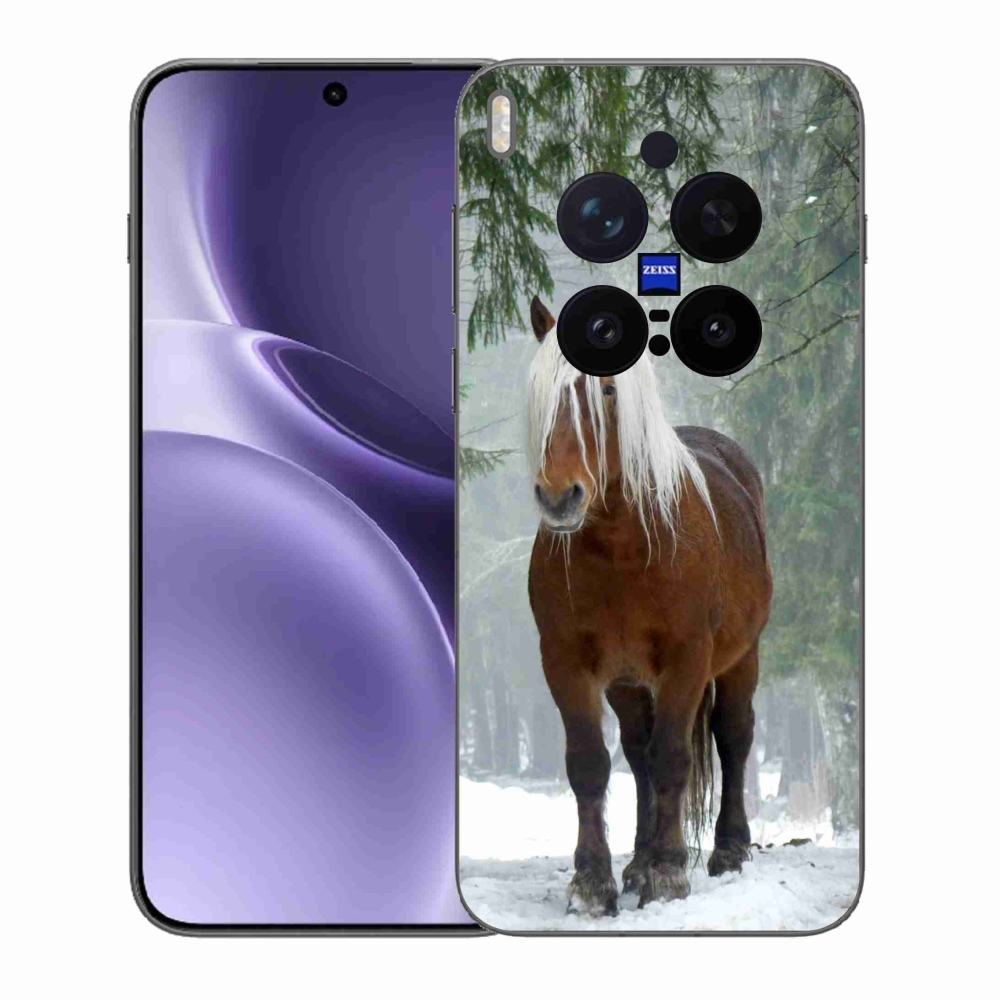 Gélový kryt mmCase na Vivo X300 Pro - kôň v lese