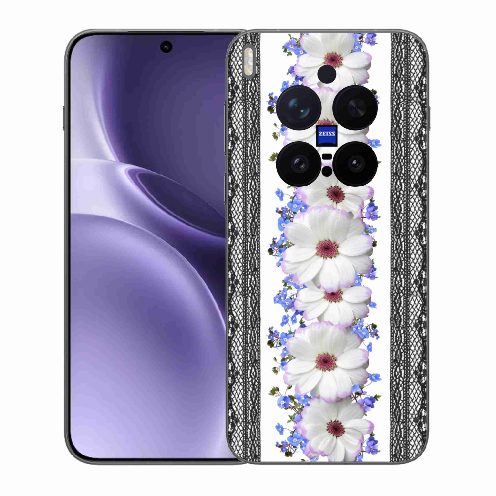 Gélový kryt mmCase na Vivo X300 Pro - kvety 8