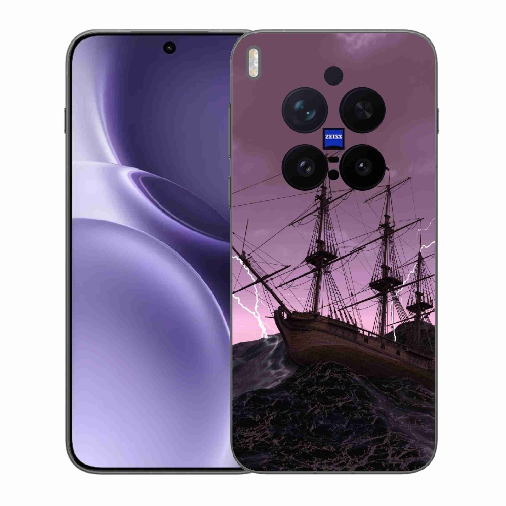 Gélový kryt mmCase na Vivo X300 Pro - loď v búrke