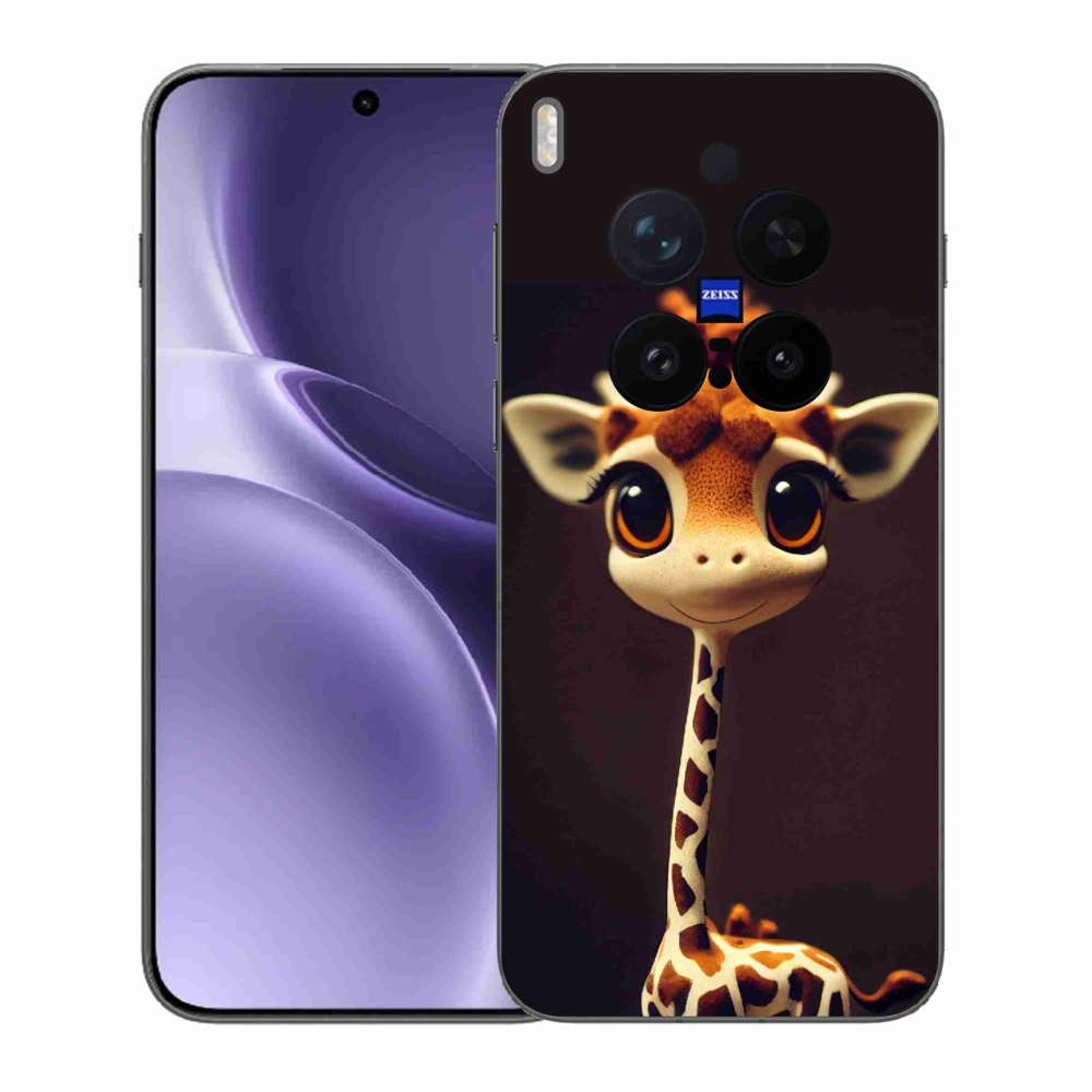 Gélový kryt mmCase na Vivo X300 Pro - malá žirafa