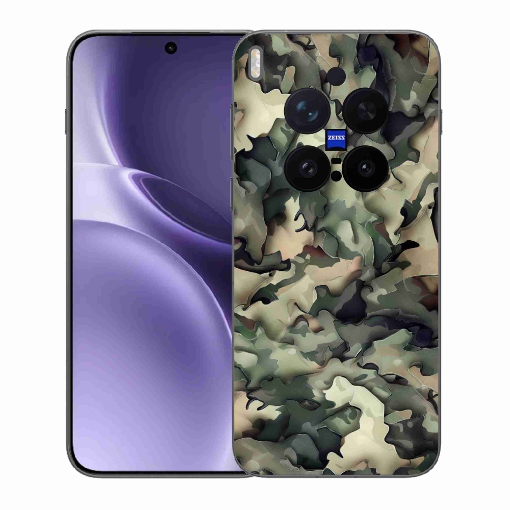Gélový kryt mmCase na Vivo X300 Pro - maskáčový vzor 9