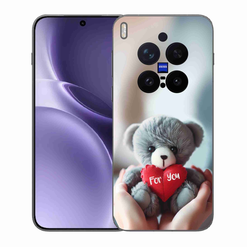 Gélový kryt mmCase na Vivo X300 Pro - medvedík pre zamilovaných