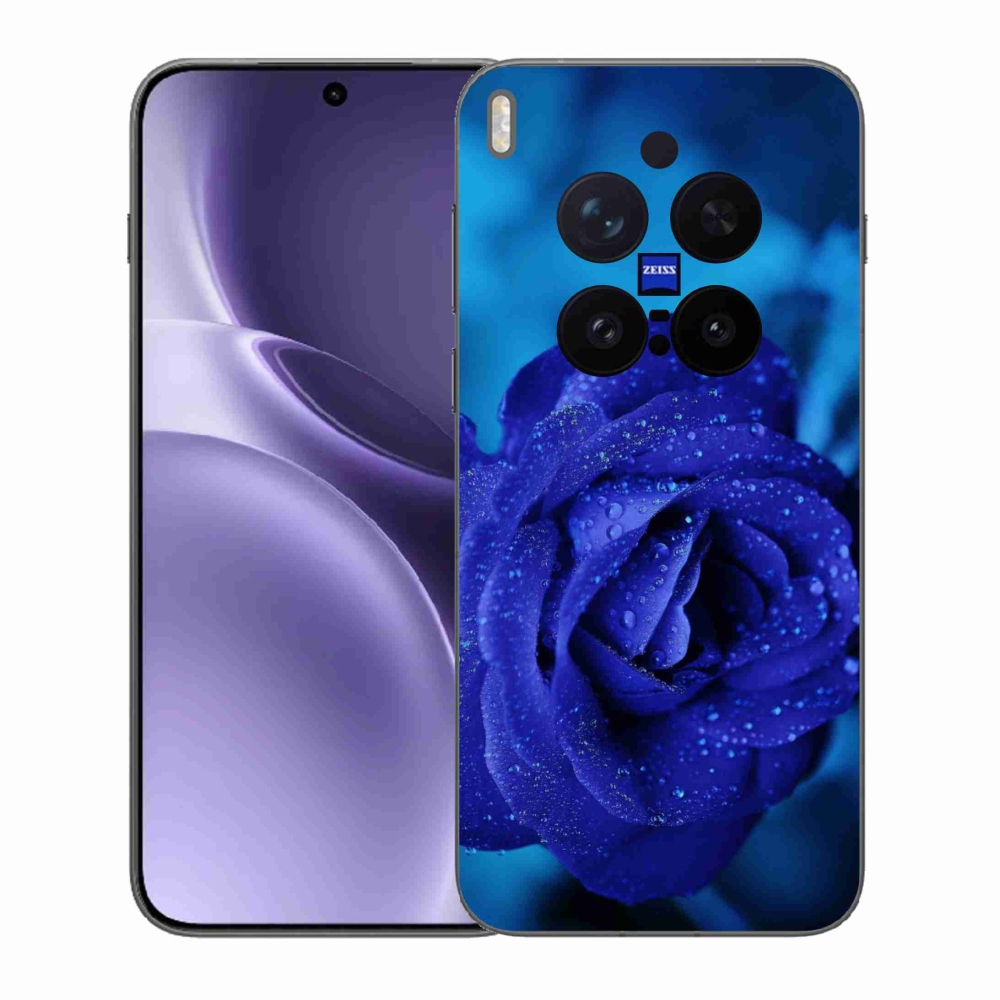 Gélový kryt mmCase na Vivo X300 Pro - modrá ruža