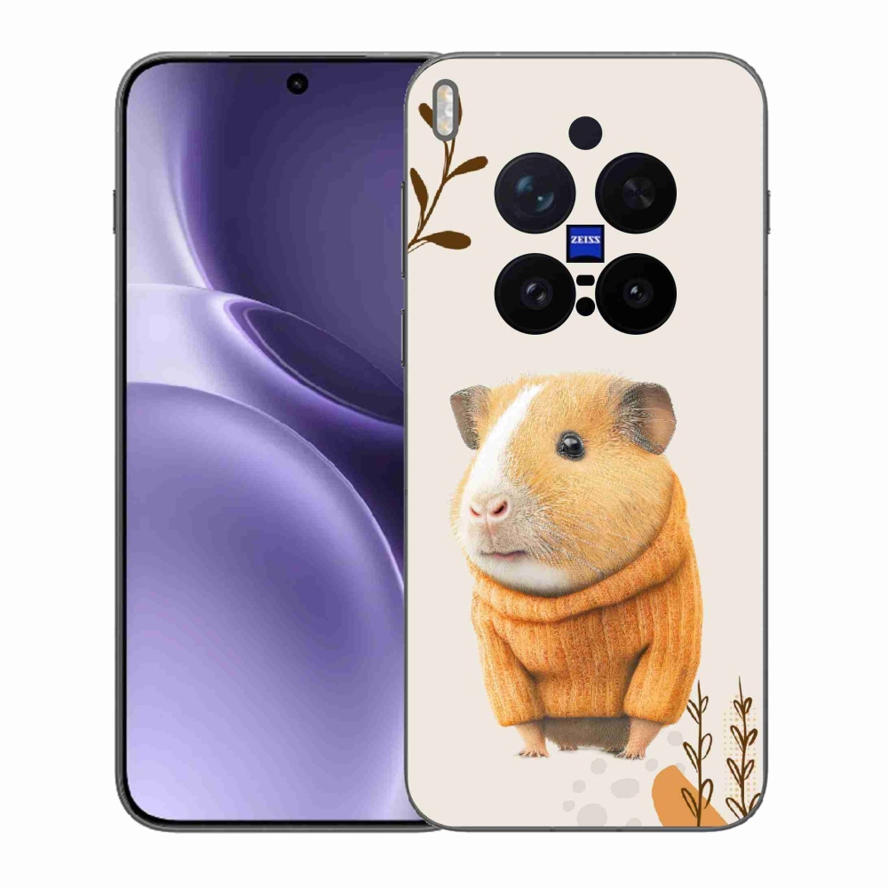 Gélový kryt mmCase na Vivo X300 Pro - morča vo svetri