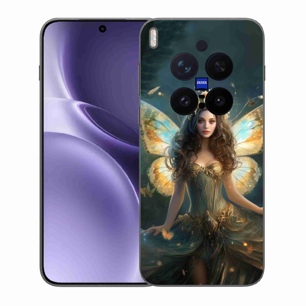 Gélový kryt mmCase na Vivo X300 Pro - motýlia žena