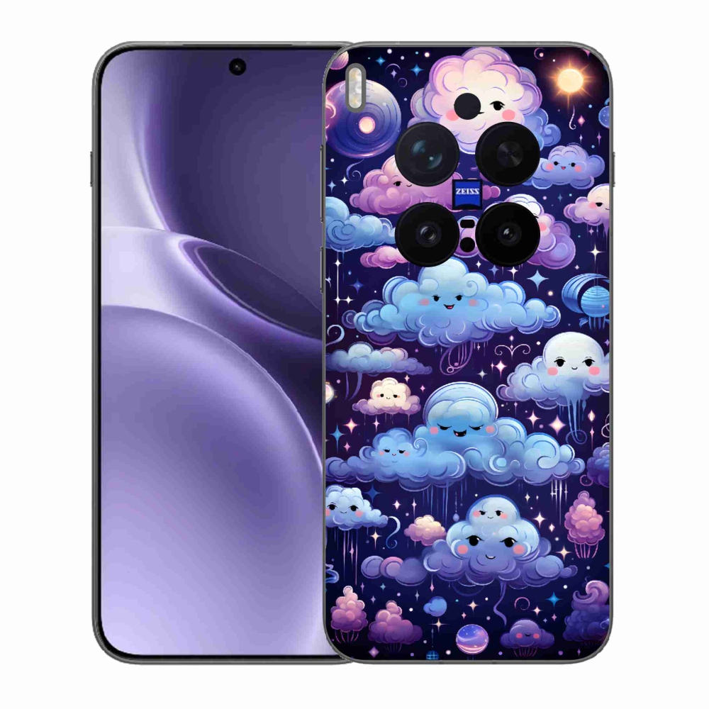 Gélový kryt mmCase na Vivo X300 Pro - mráčiky