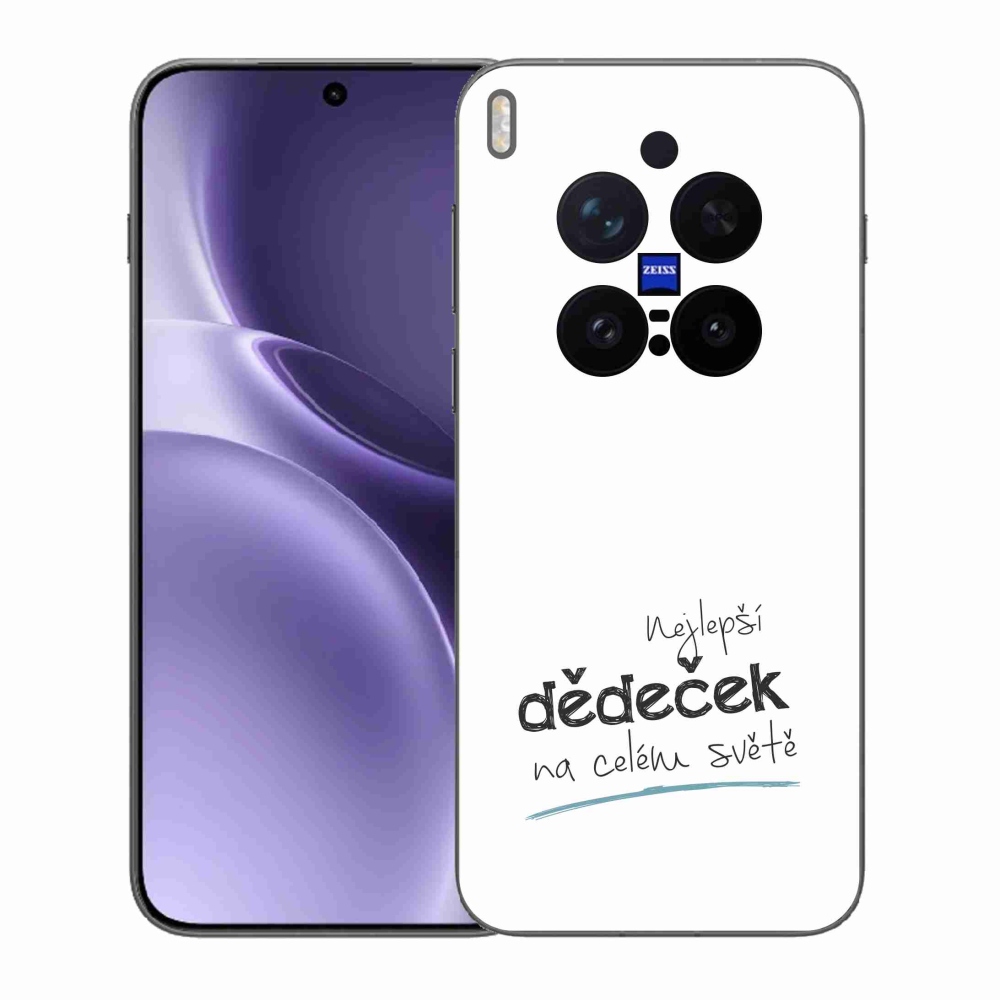 Gélový kryt mmCase na Vivo X300 Pro - najlepší dedko 3 biele pozadie