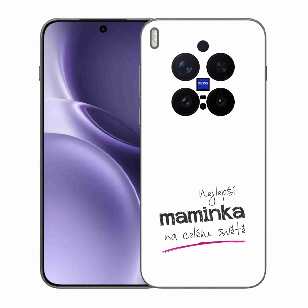 Gélový kryt mmCase na Vivo X300 Pro - najlepšia mamička 4 biele pozadie