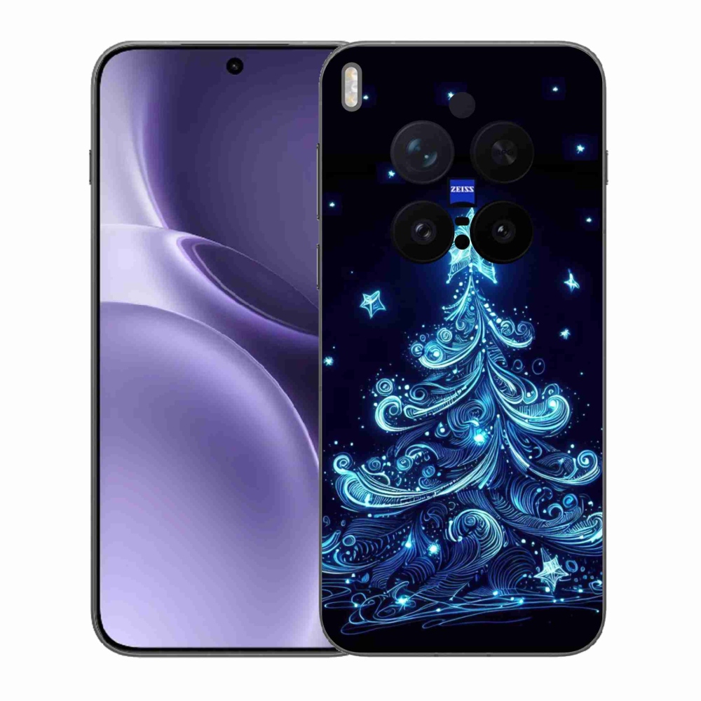 Gélový kryt mmCase na Vivo X300 Pro - neónový vianočný stromček 4
