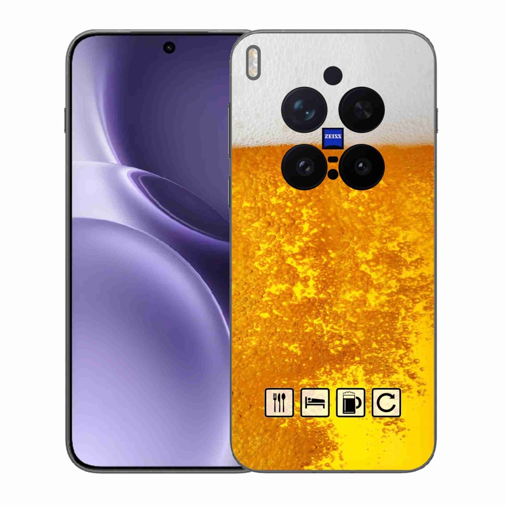 Gélový kryt mmCase na Vivo X300 Pro - pivný motív 3