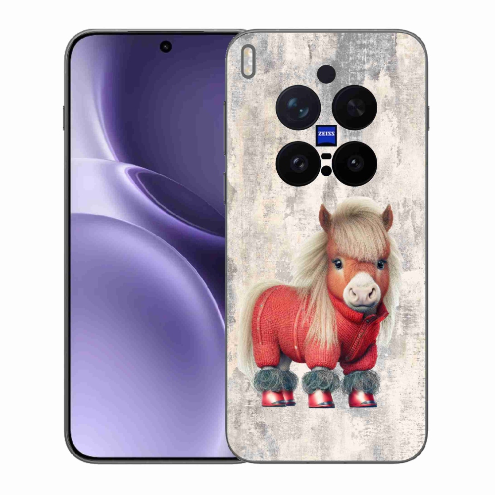 Gélový kryt mmCase na Vivo X300 Pro - poník vo svetri