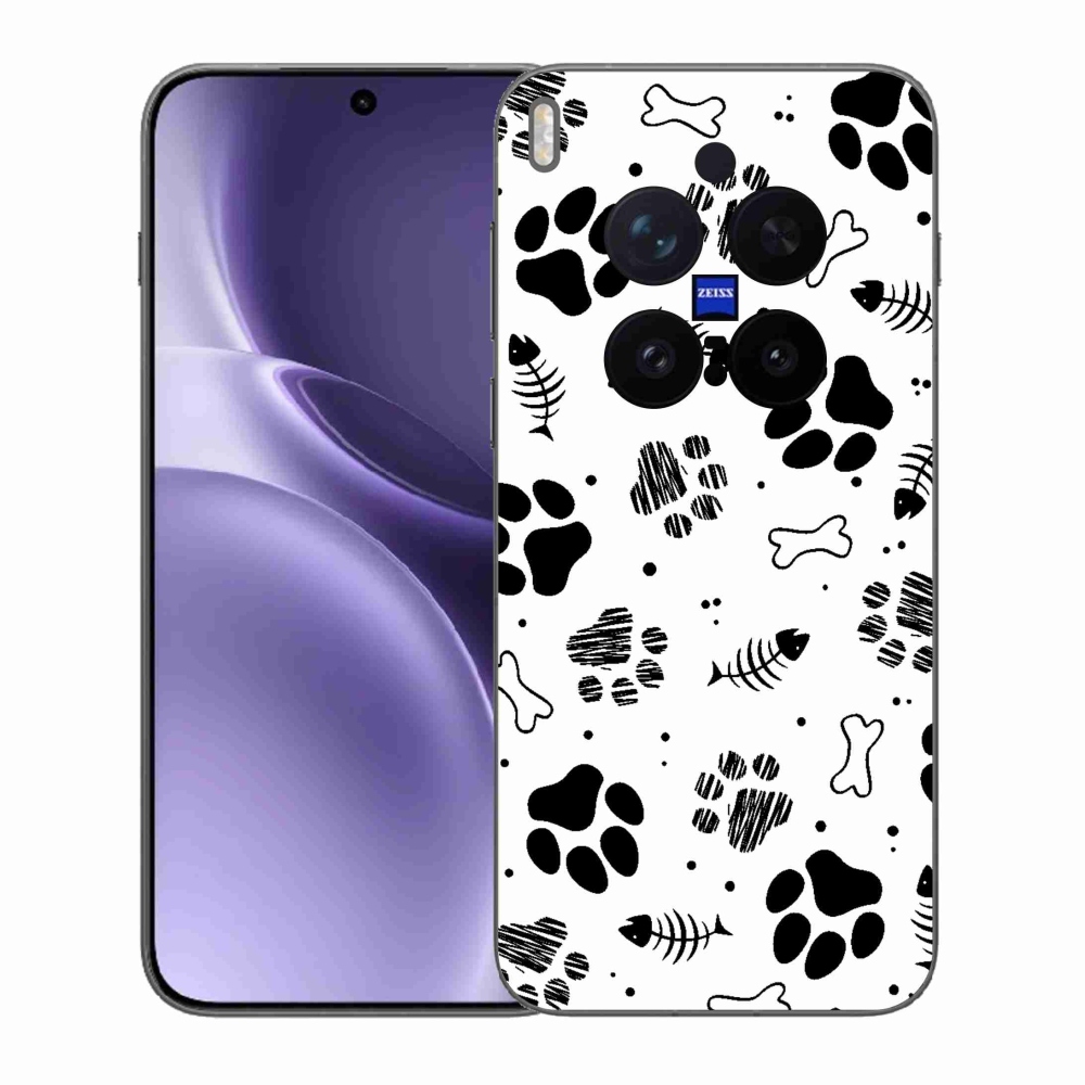 Gélový kryt mmCase na Vivo X300 Pro - psie labky 1