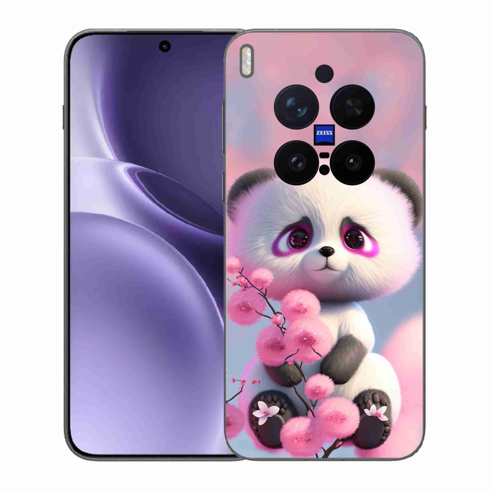 Gélový kryt mmCase na Vivo X300 Pro - roztomilá panda 1