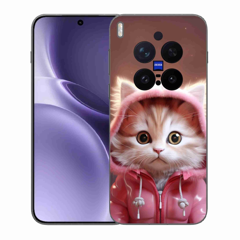Gélový kryt mmCase na Vivo X300 Pro - roztomilé mačiatko 3