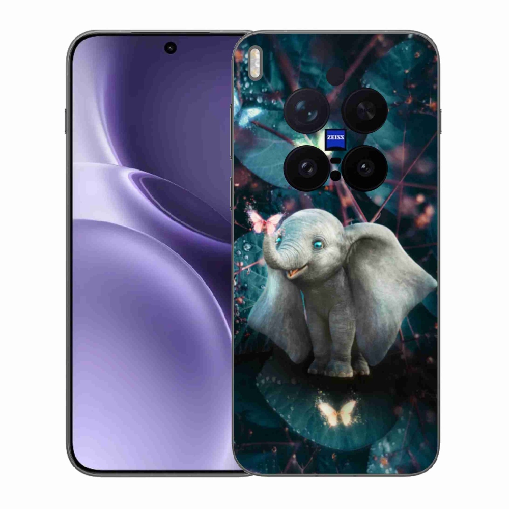 Gélový kryt mmCase na Vivo X300 Pro - roztomilý slon