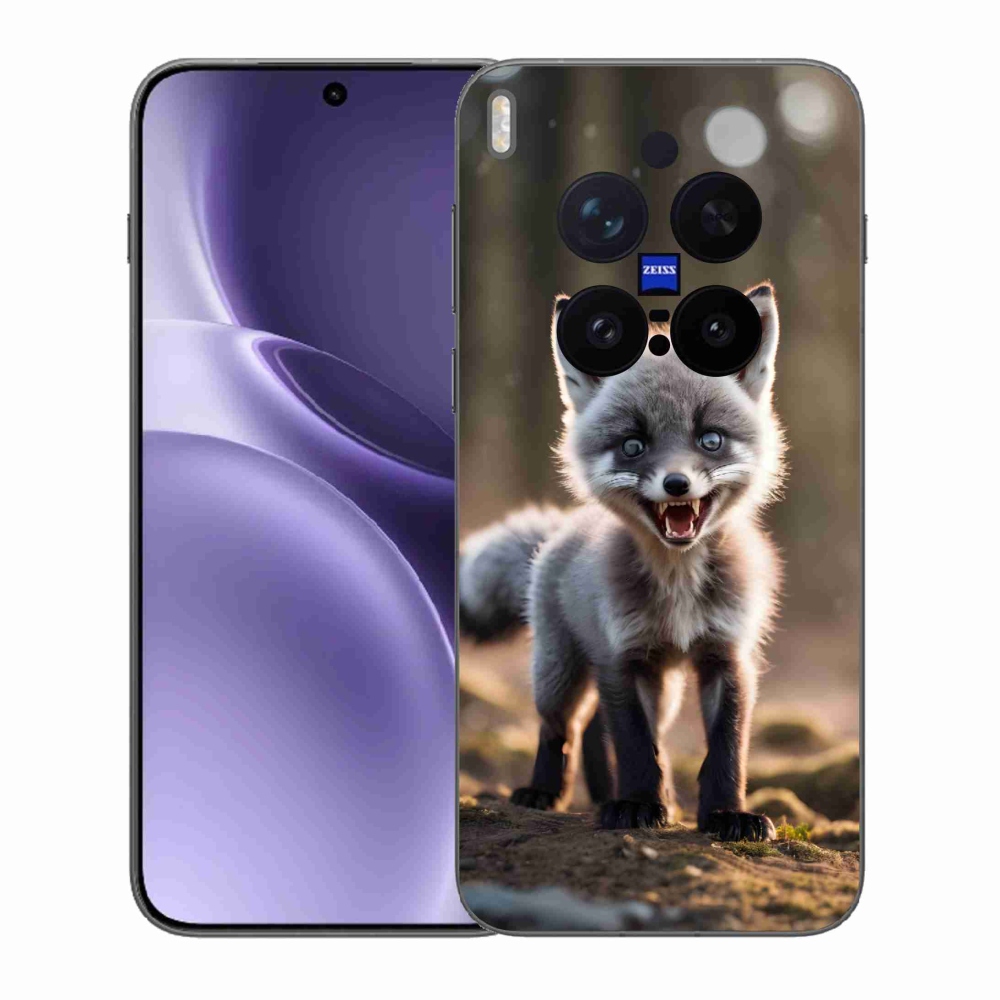 Gélový kryt mmCase na Vivo X300 Pro - rozzúrená líška