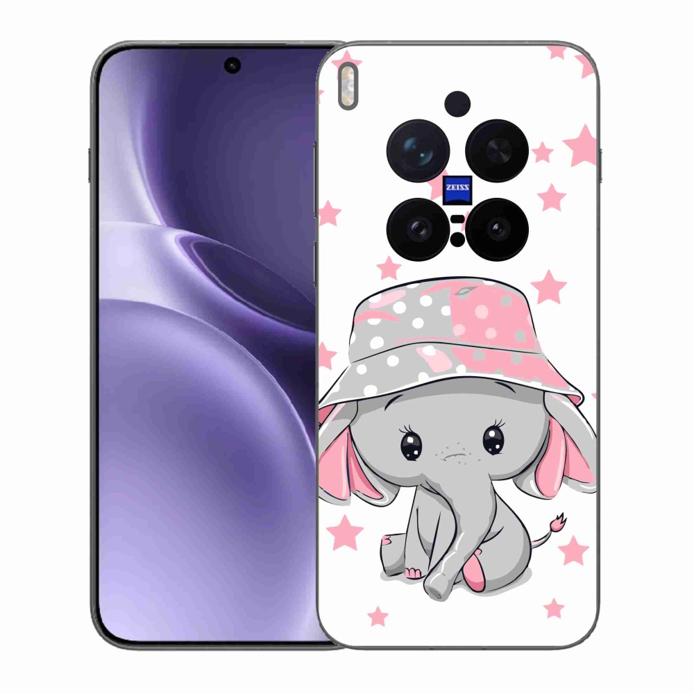 Gélový kryt mmCase na Vivo X300 Pro - ružový slon