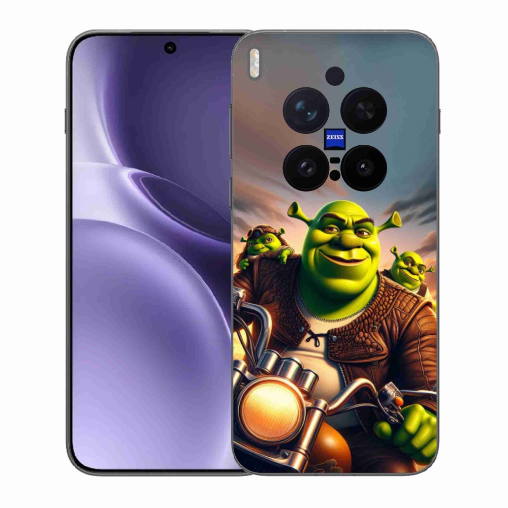 Gélový kryt mmCase na Vivo X300 Pro - shrek na motorke