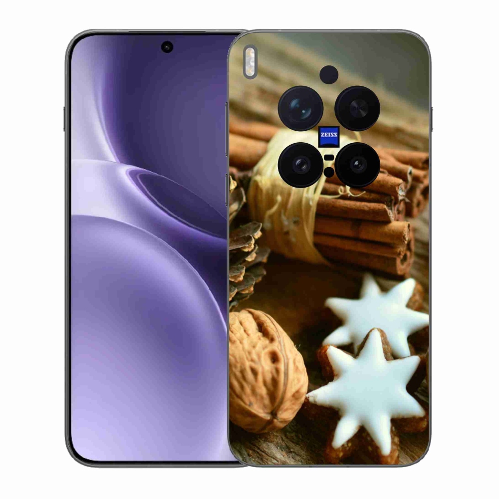 Gélový kryt mmCase na Vivo X300 Pro - škorica a perníčky