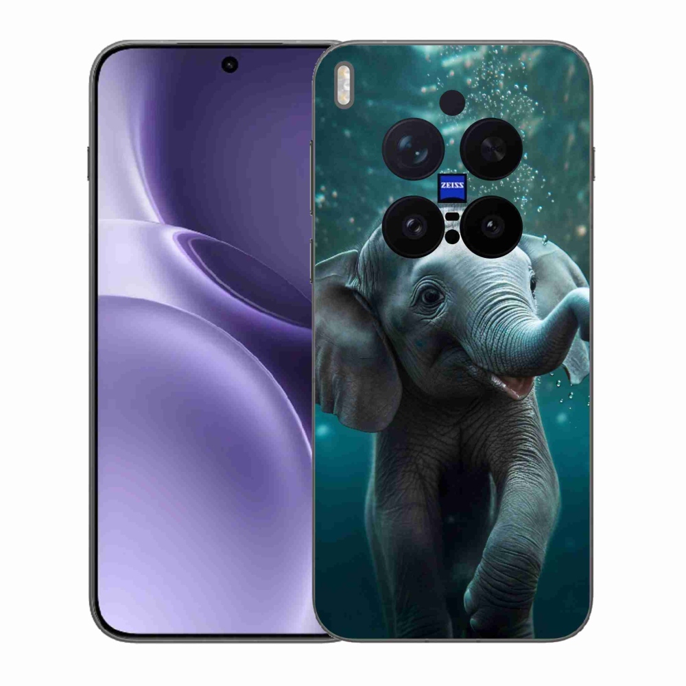 Gélový kryt mmCase na Vivo X300 Pro - sloník pod vodou