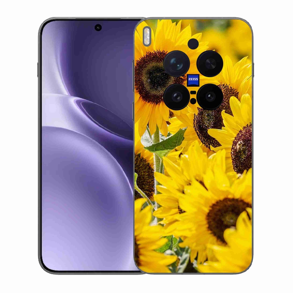 Gélový kryt mmCase na Vivo X300 Pro - slnečnice