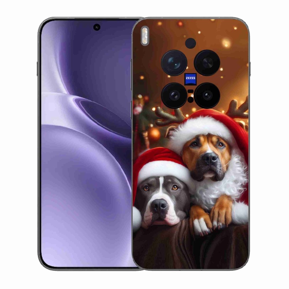 Gélový kryt mmCase na Vivo X300 Pro - vianočné psy