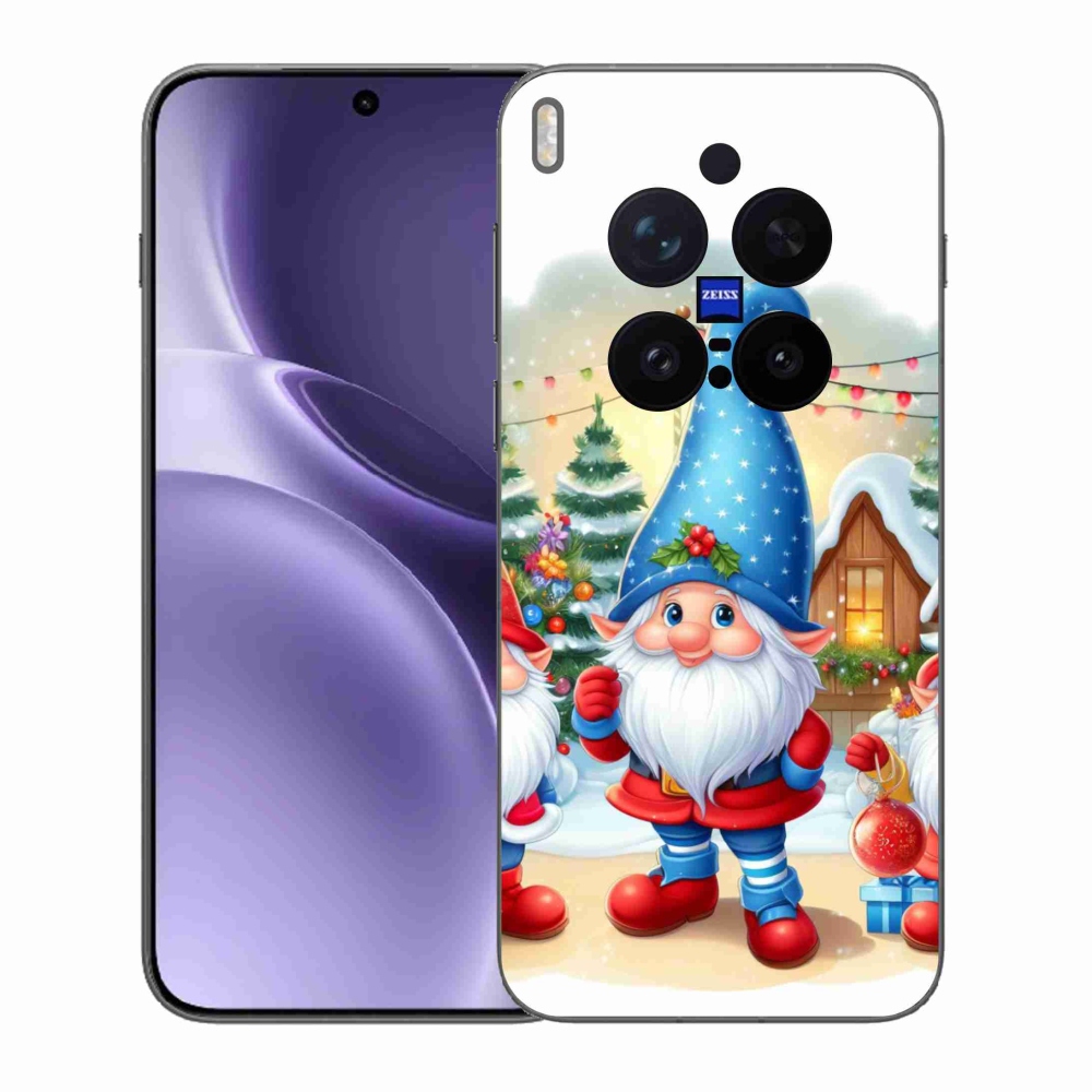 Gélový kryt mmCase na Vivo X300 Pro - vianočné škriatkovia