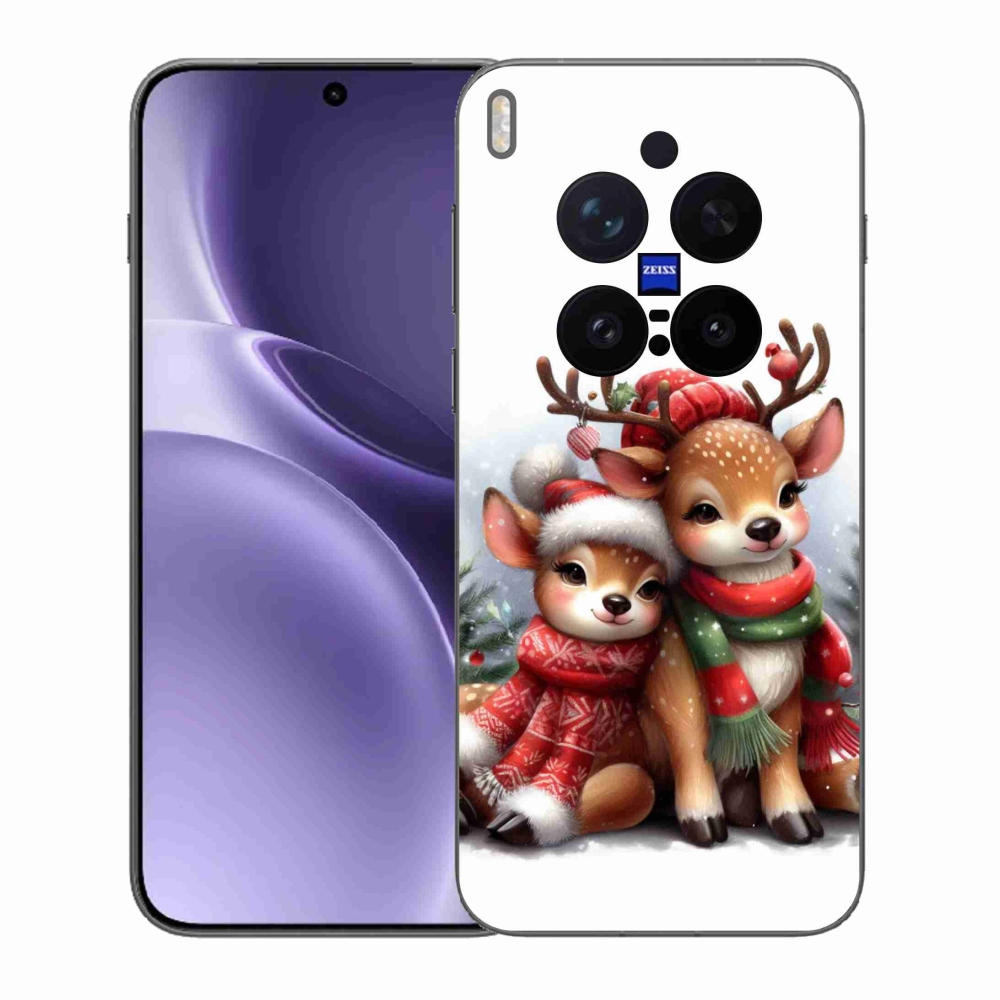Gélový kryt mmCase na Vivo X300 Pro - vianočné soby